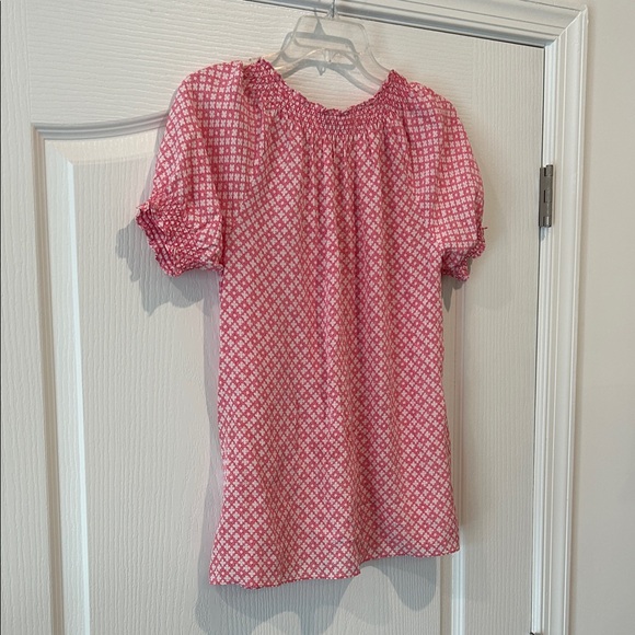 Joie Pink Patterned Blouse size small - Picture 3 of 3